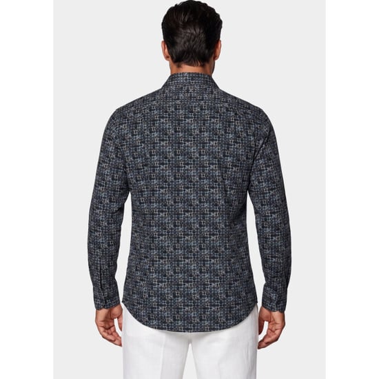 Bos Bright Blue Overhemd heren 21245/grey - Image 2