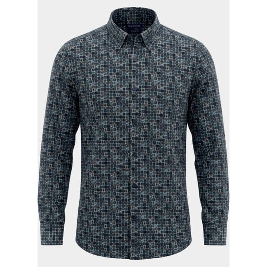 Bos Bright Blue Overhemd heren 21245/grey - Image 3
