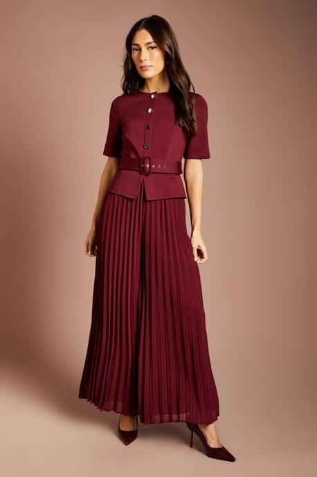 Bandage Pleated Trouser Jumpsuit - Image 1