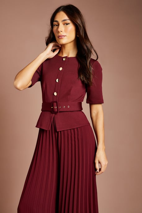 Bandage Pleated Trouser Jumpsuit - Image 2