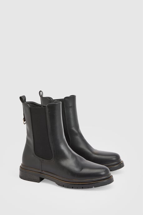 Poppy Faux Leather Ankle Boots - Image 1
