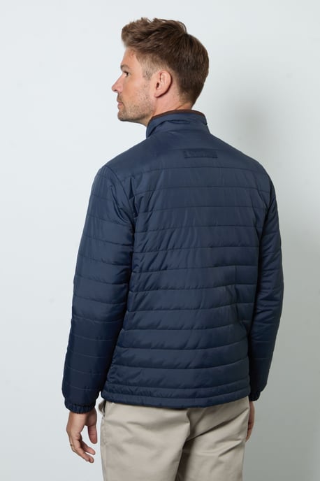 Navy Quilted Jacket - Image 3