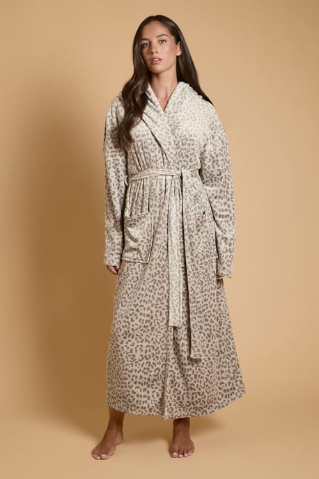 Animal Velour Hooded Dressing Gown - Image 1