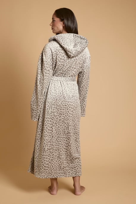 Animal Velour Hooded Dressing Gown - Image 3