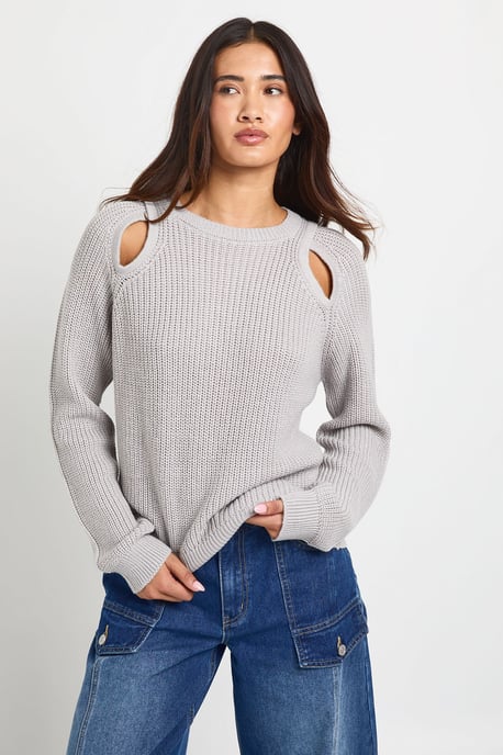 Chunky Knit Cut Out Jumper - Image 1