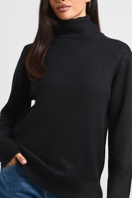 Knitted Roll Neck Jumper - Image 4