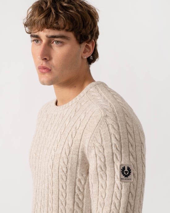 Long Sleeve Jumper in Ecru - Image 2