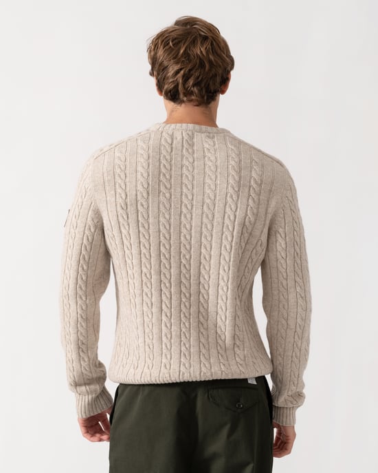 Long Sleeve Jumper in Ecru - Image 4