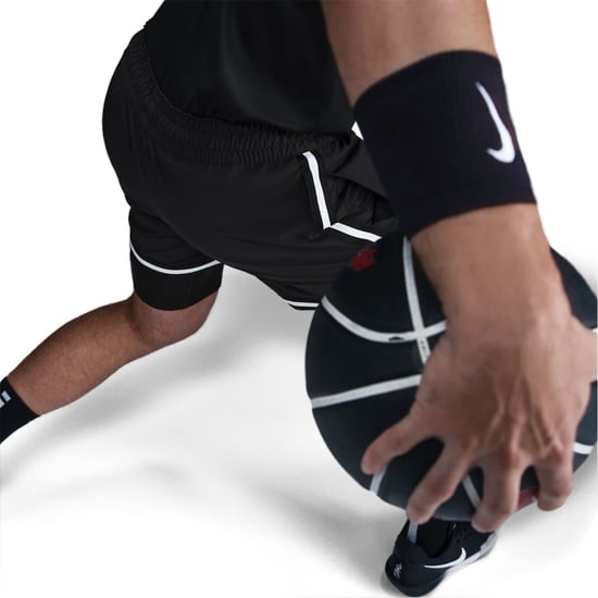Men's Nike 2 in 1 Basketball Bermuda Shorts in Black/White - Image 2