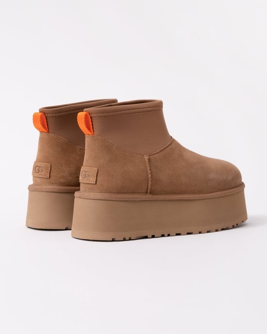 Logo Detail Boots in Camel - Image 3