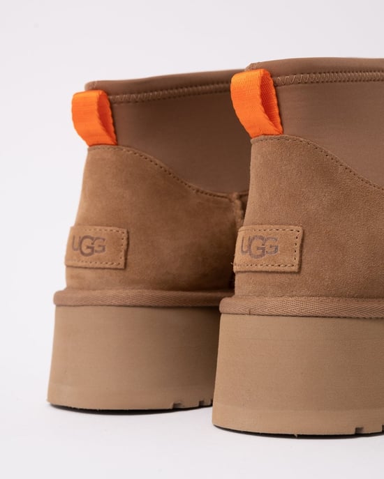 Logo Detail Boots in Camel - Image 5