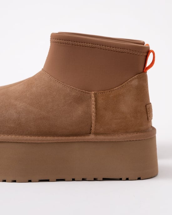 Logo Detail Boots in Camel - Image 6