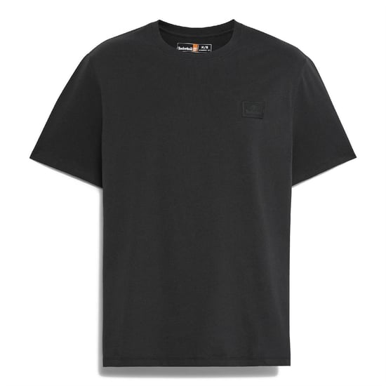 Men's Timberland Silicon Badge T- Shirt in Black - Image 1