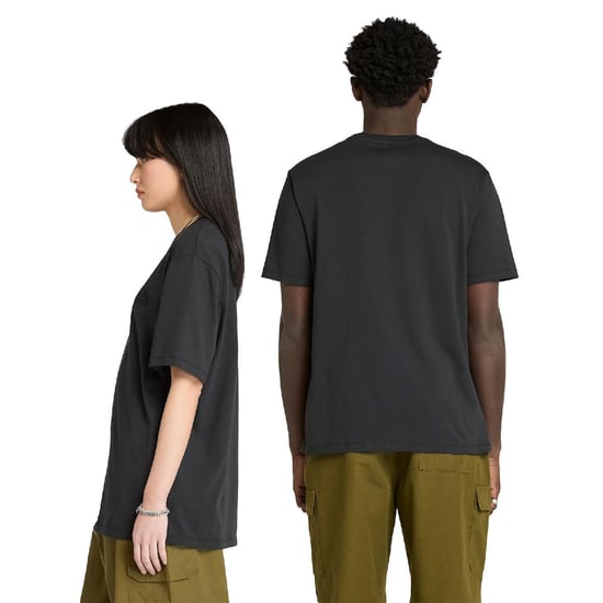 Men's Timberland Silicon Badge T- Shirt in Black - Image 3