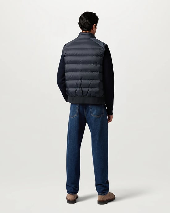 Sleeveless Gilet in Dark Navy - Image 2
