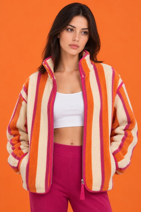 Women's Cotton-Blend Sweatshirt - Image 1