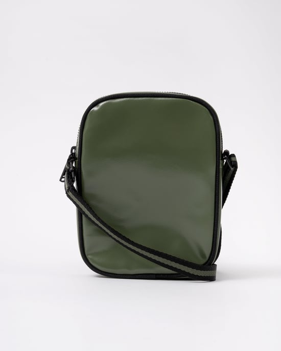 Logo Detail Shoulder Bag in Olive - Image 3
