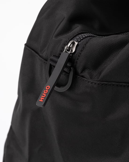 Logo Detail Holdall in Black - Image 4