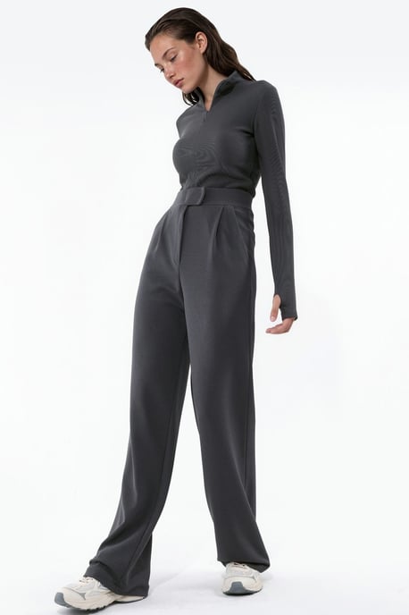 Vrouwen Stretch Palazzo Pants met klittenbandsluiting - Image 3