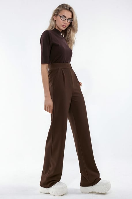 Dames Stretch Palazzo Broek met Klittenbandsluiting - Image 2