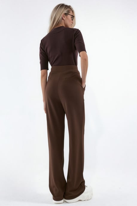 Dames Stretch Palazzo Broek met Klittenbandsluiting - Image 3