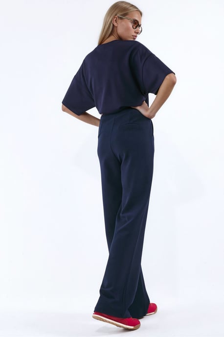 Dames Stretch Palazzo Broek met Klittenbandsluiting - Image 3