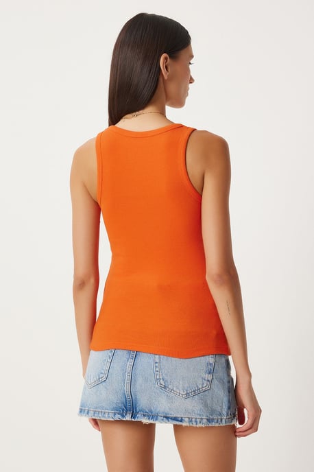 Getailleerde Katoenen U-Hals Tanktop - Image 6