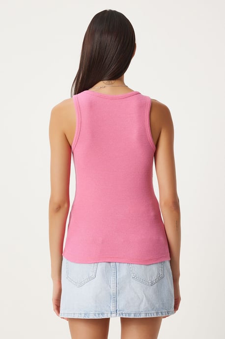 Getailleerde Katoenen U-Hals Tanktop - Image 6