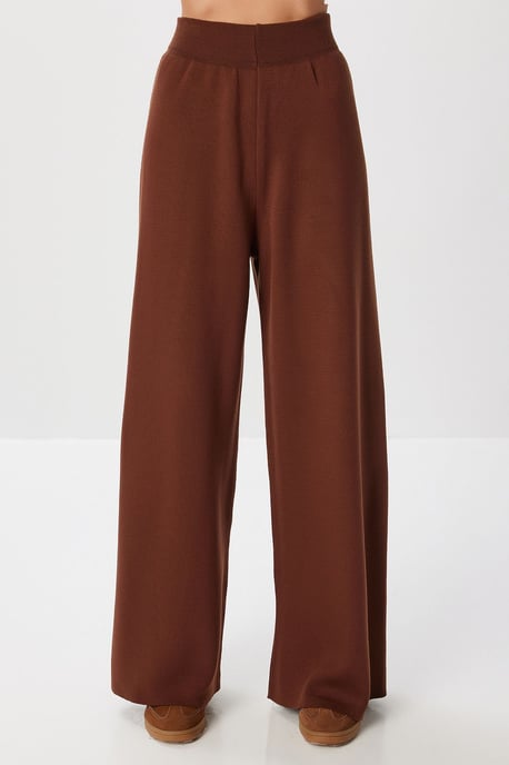 Oversized Tie Detail V-Neck Knitwear Two-Piece Set - Image 4