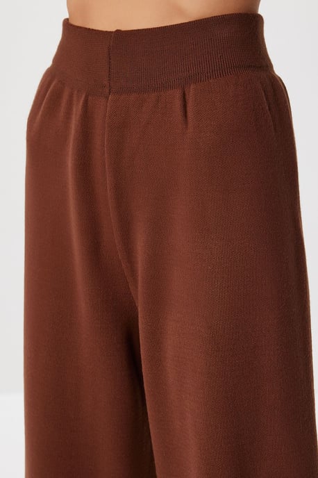 Oversized Tie Detail V-Neck Knitwear Two-Piece Set - Image 5