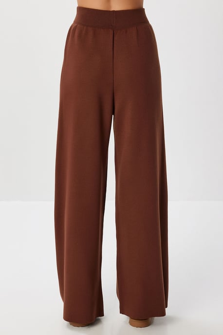 Oversized Tie Detail V-Neck Knitwear Two-Piece Set - Image 6