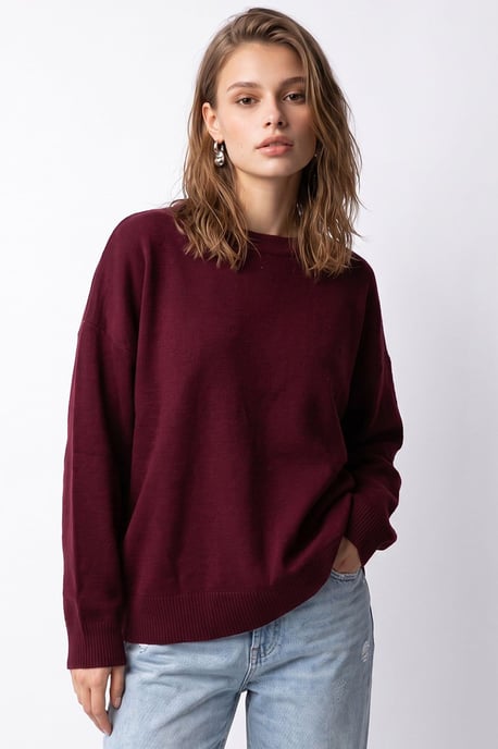 Oversized Ribbed Knit Sweater - Image 3
