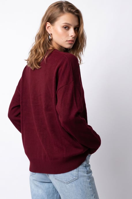 Oversized Ribbed Knit Sweater - Image 6