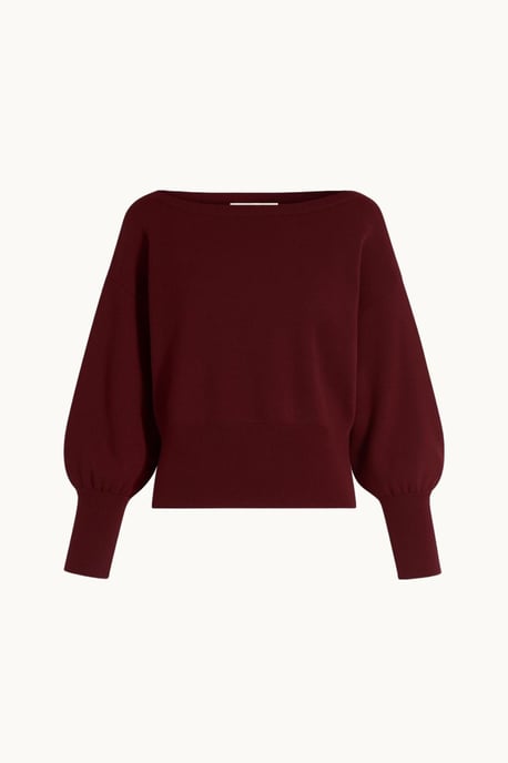 Ribbed Boat Neck Sweater - Image 1