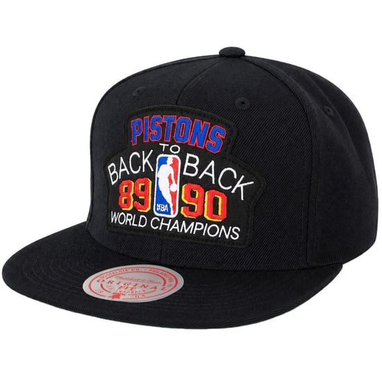 Mitchell & Ness NBA Detroit Pistons B2B Black Cap - Image 1