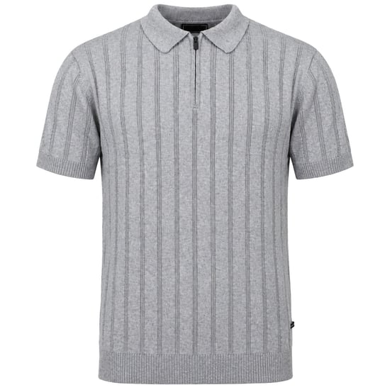 Bench Tessio Mens Light Grey Polo Shirt - Image 1