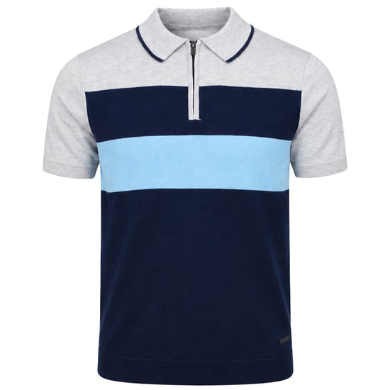 Bench Aspinn Mens Navy Polo Shirt - Image 1