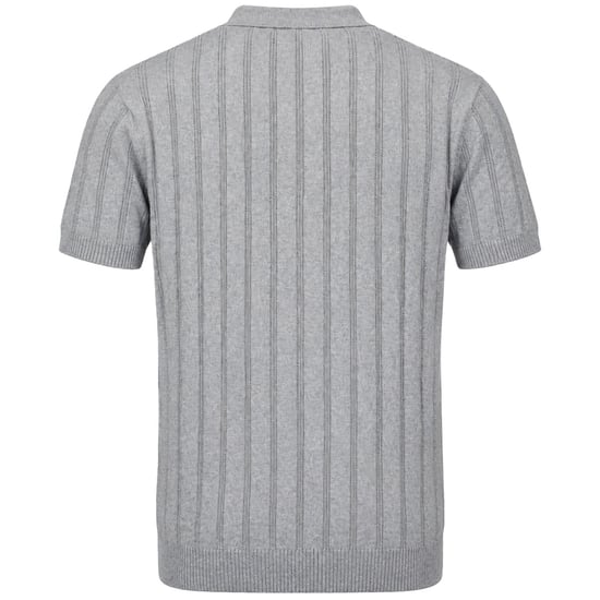 Bench Tessio Mens Light Grey Polo Shirt - Image 2