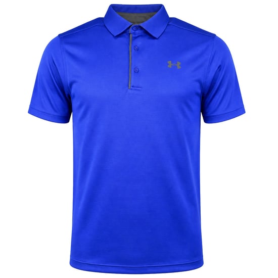 Under Armour Tech Mens Blue Golf Polo Shirt - Image 1