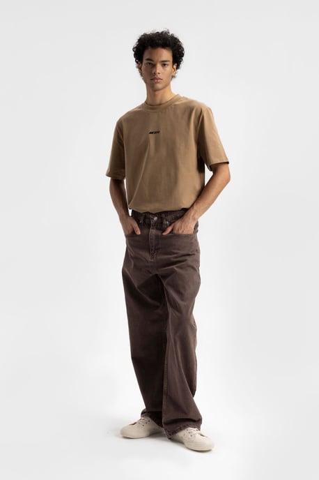 Relaxed Fit Logo Print Crew Neck T-Shirt - Image 2