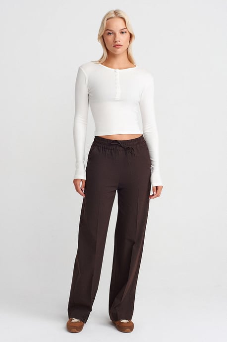 Brede Pijpen Pull-On Broek - Image 1