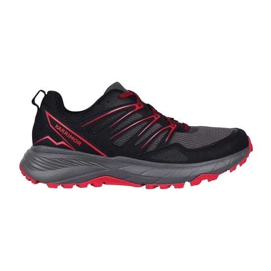 Karrimor Ortholite-sportschoenen voor heren (Zwart/Grijs/Rood) - Image 1