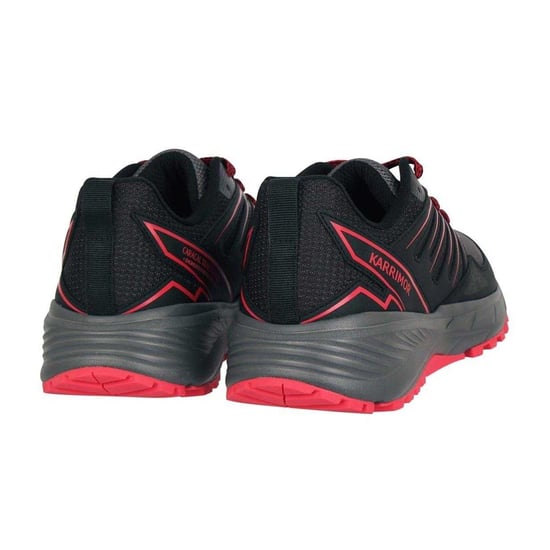 Karrimor Ortholite-sportschoenen voor heren (Zwart/Grijs/Rood) - Image 2