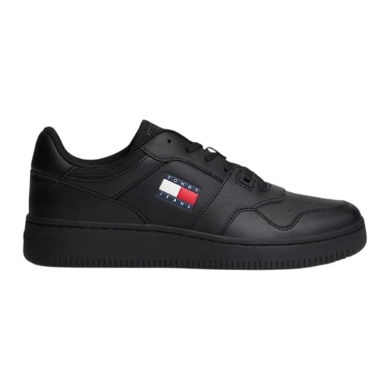 Tommy Jeans Lage leren sneakers voor heren (Zwart) - Image 2