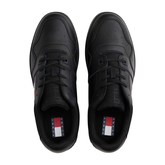 Tommy Jeans Lage leren sneakers voor heren (Zwart) - Image 3
