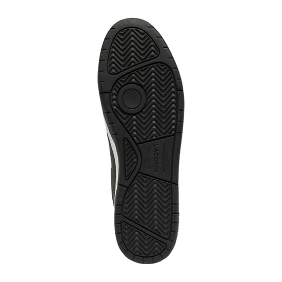 Lacoste Heren Court Cage Leren Trainers (Zwart/Wit) - Image 4