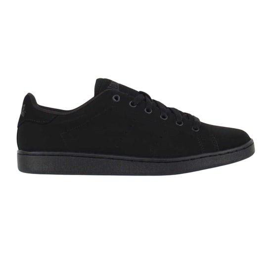 Lonsdale Heren Leyton leren platte sportschoenen (Zwart) - Image 1