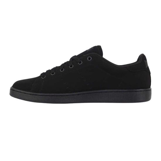 Lonsdale Heren Leyton leren platte sportschoenen (Zwart) - Image 2