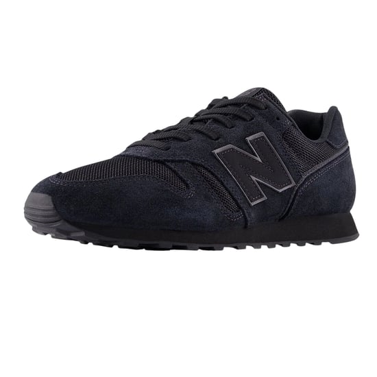 New Balance Mens 373 Suede Trainers (Black/Magnet Grey) - Image 4