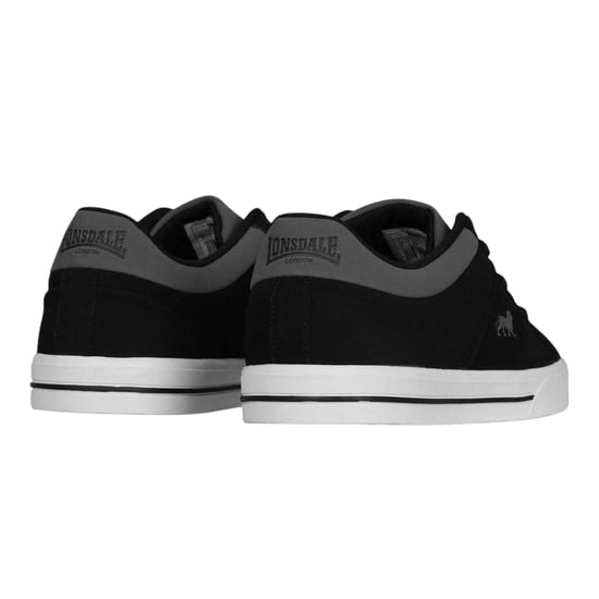 Lonsdale Latimer leren sportschoenen voor heren (Zwart) - Image 2